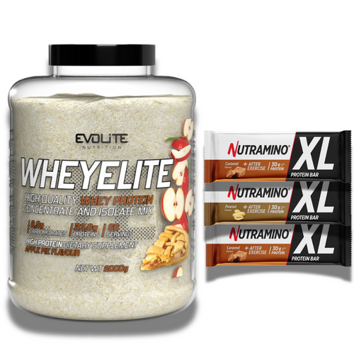 Evolite Nutrition Wheyelite 2000g + 3x Baton ON Nutramino Proteinbar XL 82g GRATIS