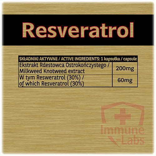 Immune-Labs Resveratrol 200mg 120 kapsułek