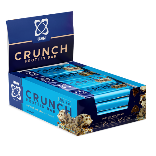 USN Trust Crunch Protein Bar 60g Cookie Cream BOX (12 sztuk)