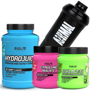 Evolite Citrulline Malate 300g + Evolite BCAA 400g + Evolite Hydrojuice 1500g + Animal Black Shaker