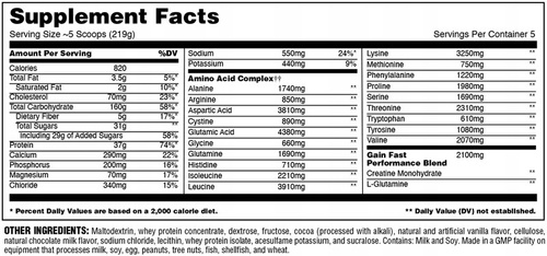 Universal Gain Fast 2260g Chocolate