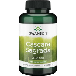 Swanson Cascara Sagrada 450mg 100 kapsułek