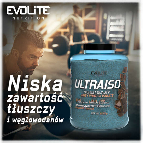Evolite Nutrition UltraIso 2000g Double Chocolate Flavours