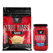 BSN True Mass 1200 4730g Vanilla Ice Cream + BSN Amino X 435g