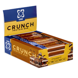 USN Trust Crunch Protein Bar 60g Triple Chocolate BOX (12 sztuk)