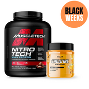 BLACKWEEKS Muscletech Nitrotech 1800g + Evolite Creatine Monohydrate 300g 