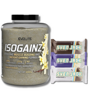 Evolite IsoGainz 4000g + 3 x baton SvenJack 125g GRATIS