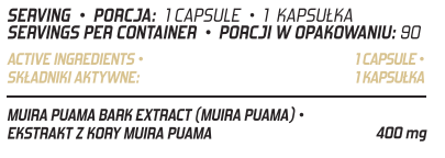 Evolite Muira Puama 400mg 90 Vege kapsułek