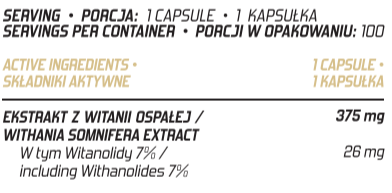 Evolite Nutrition Ashwagandha 100 Vcaps