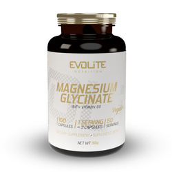 Evolite Nutrition Magnesium Glycinate 555 mg + B6 150 Vcaps