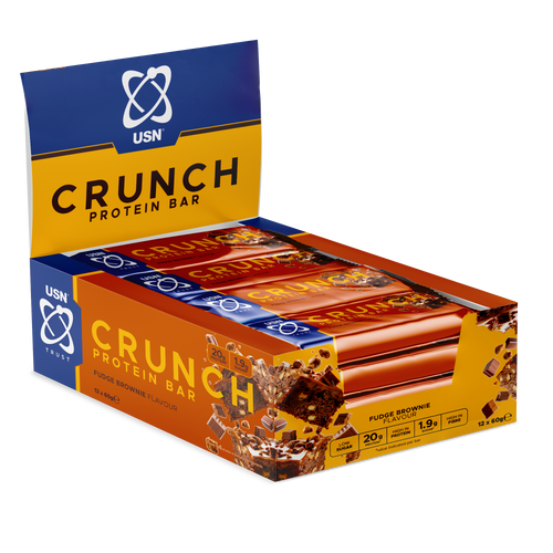 USN Trust Crunch Protein Bar 60g Chocolate Brownie BOX (12 sztuk)