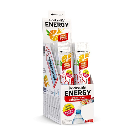 Olimp Drinks for life Energy 5,3g Pomarańcz