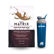 Syntrax Matrix 5.0 2270g Chocolate Flavours + Aero Bottle Premium Steel 946ml
