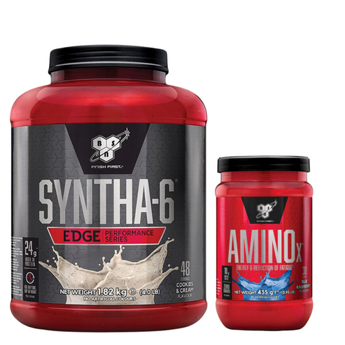 BSN Syntha 6 EDGE 1820g Cookies Cream + BSN Amino X 435g