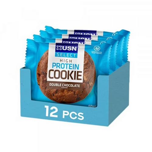 USN Select Cookie 60g Double Chocolate BOX (12 sztuk)