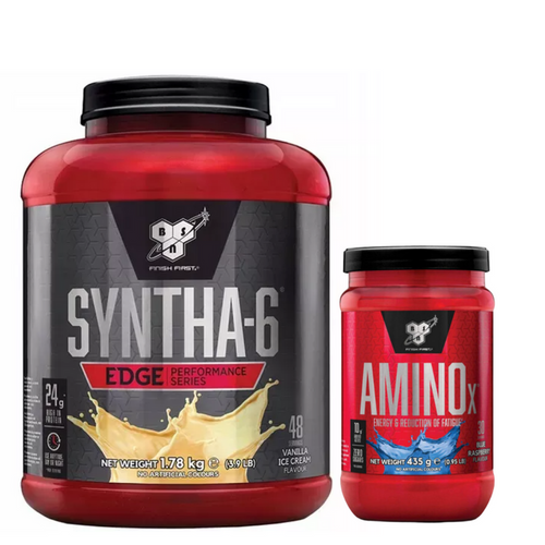 BSN Syntha 6 EDGE 1780g Vanilla Ice Cream + BSN Amino X 435g