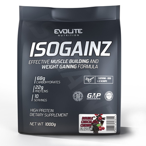 Evolite IsoGainz 1000g Double Chocolate Cherry