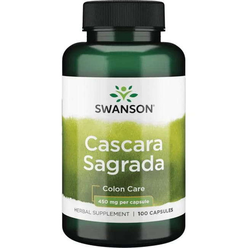 Swanson Cascara Sagrada 450mg 100 kapsułek