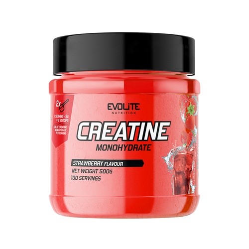 Evolite Creatine Monohydrate 500g Truskawka