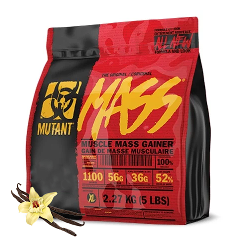 Mutant Mass 2270g Strawberry Banana + 3 x Mutant Mass Extreme 2500 48g GRATIS