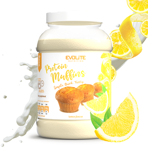 Evolite Protein Muffins 1000g Lemon