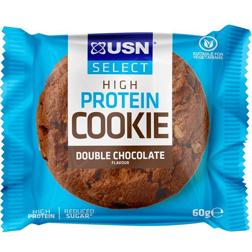 USN Select Cookie 60g Double Chocolate BOX (12 sztuk)