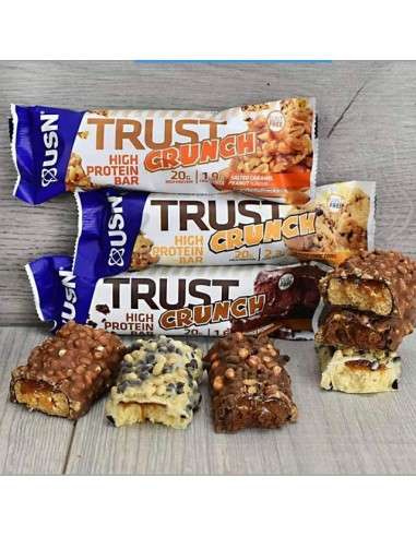 USN Trust Crunch Protein Bar 60g Triple Chocolate EXP DATE 08/25