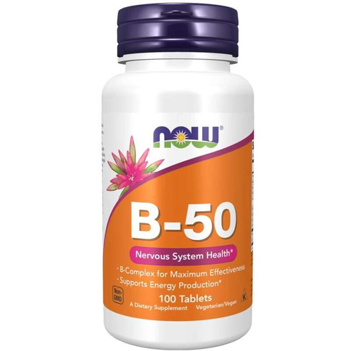 NOW Vitamin B-50 100 kapsułek