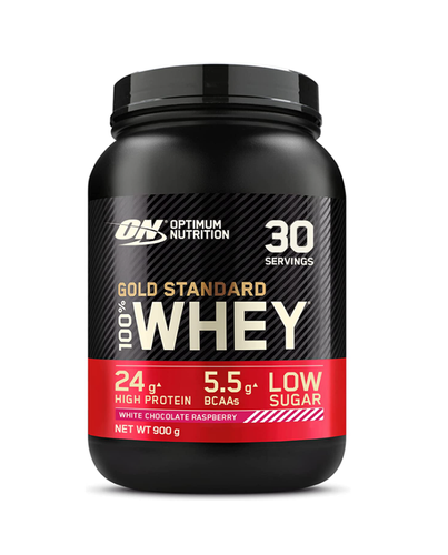 Optimum Nutrition 100% Whey Gold 900g  White Chocolate Raspberry