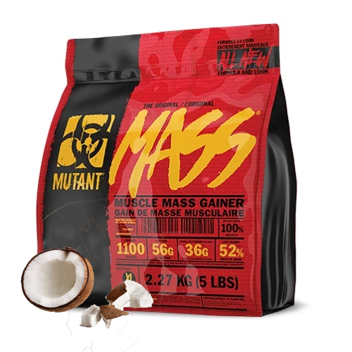 Mutant Mass 2270g Strawberry Banana + 3 x Mutant Mass Extreme 2500 48g GRATIS