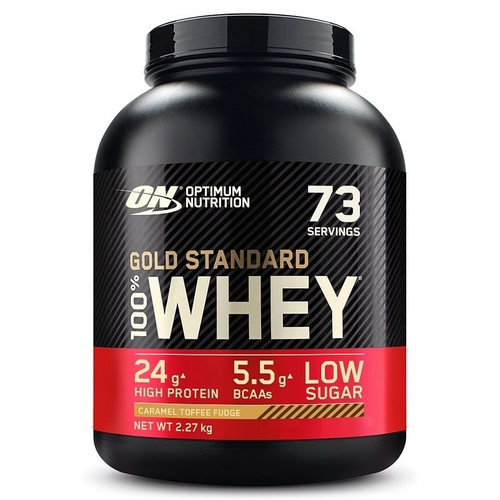 Optimum Nutrition 100% Whey Gold 2270g Caramel Toffee Fudge