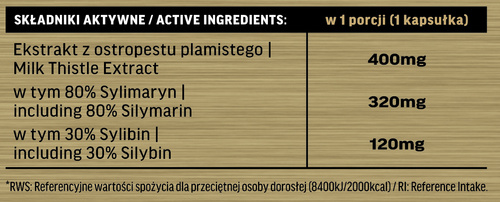 Immune-Labs Milk Thistle Standarized 90 Vege Kapsułek