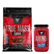 BSN True Mass 1200 4800g Chocolate Milkshake + BSN Amino X 435g