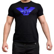 Giorgio T-shirt BLUE on BLACK L Outlet