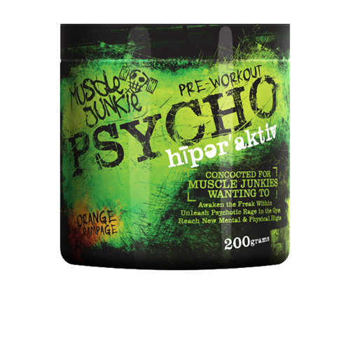 Muscle Junkie Psycho Hyperactive 200g Orange Odżywki