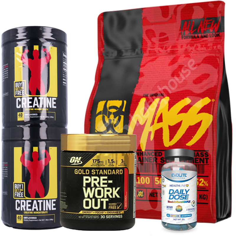PVL Mutant Mass 6800g + Universal Creatine 200g+200g+ ON PVL Mutant Mass 6800g + Universal Creatine 200g+200g+ ON