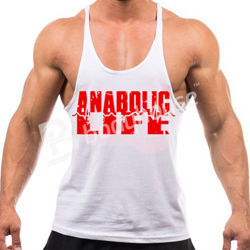 Anabolic Life Tank Top White-Red L