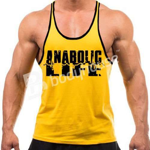 Anabolic Life Tank Top Yellow-Black L