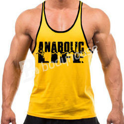 Anabolic Life Tank Top Yellow-Black XL