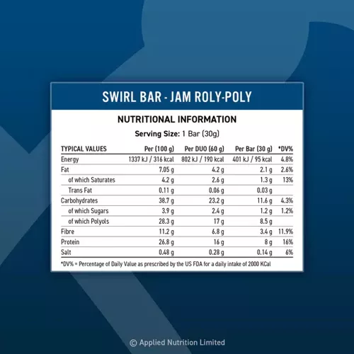 Applied Swirl Bar Jam Roly Poly 60g