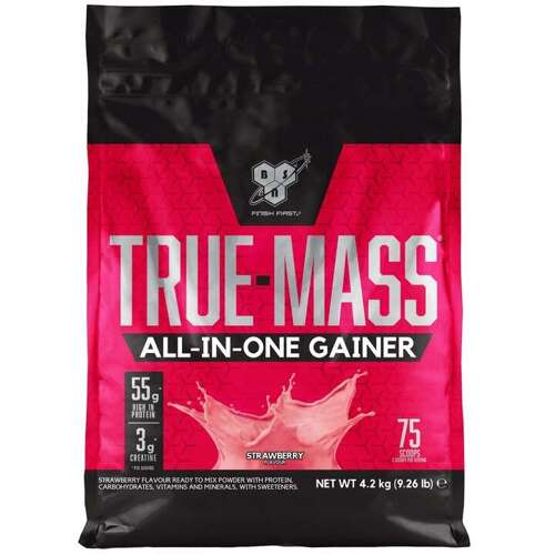 BSN True Mass 1200 4730g Strawberry Milk Shake + BSN Amino X 435g