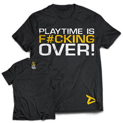 Dedicated T-Shirt "Playtime is over" M