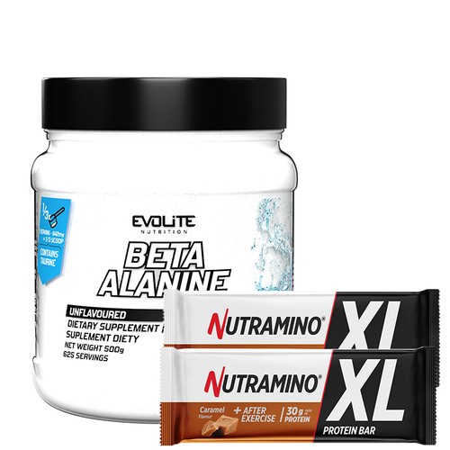 Evolite Beta Alanine 500g + 2x ON Nutramino Proteinbar XL 82g GRATIS