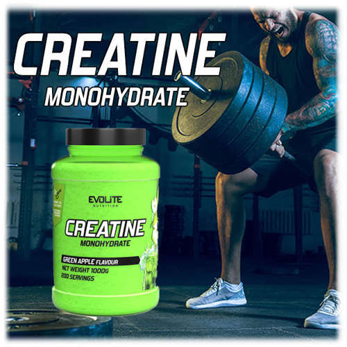 Evolite Creatine Monohydrate 1000g Green Apple