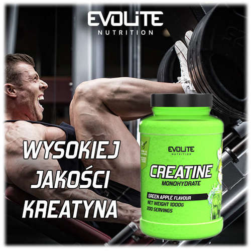 Evolite Creatine Monohydrate 1000g Green Apple