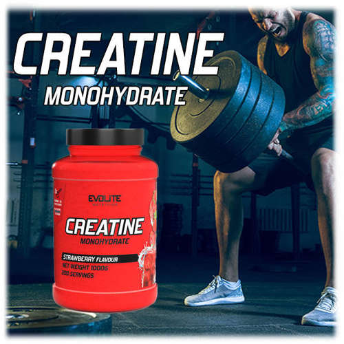 Evolite Creatine Monohydrate 1000g Strawberry