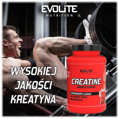 Evolite Creatine Monohydrate 1000g Strawberry