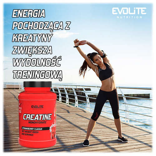 Evolite Creatine Monohydrate 1000g Strawberry