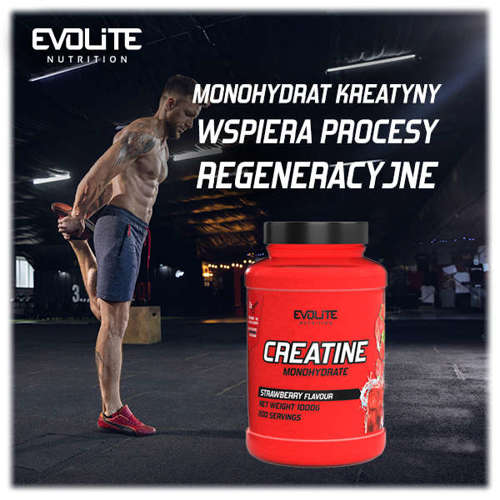 Evolite Creatine Monohydrate 1000g Strawberry