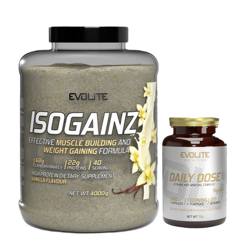 Evolite IsoGainz 4000g + Daily Dose 120 vege caps